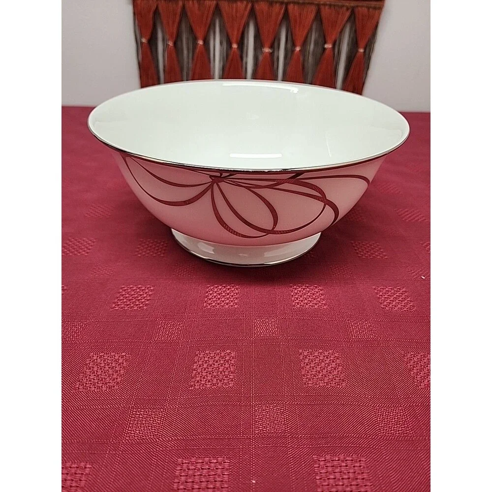 Kate Spade NewYork By Lenox Belle Boulevard Footed Serving Bowl 8.75